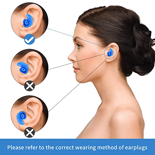 2 Set Tappi per le Orecchie in Silicone per il