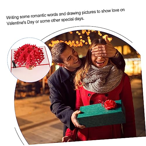 Operitacx 1Pc 3D Cartão De Árvore De Amor Cartões De Dia Das Mães Presente De Bebê Cartão De Convite