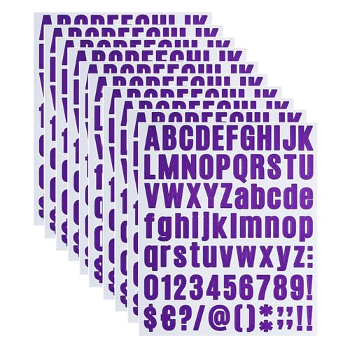 Alphanumeric Stickers 10 Sheets 810 Pieces Multiple Colors Optional For Mailboxes Signs DIY Crafts Doors And Windows Cars Homes 