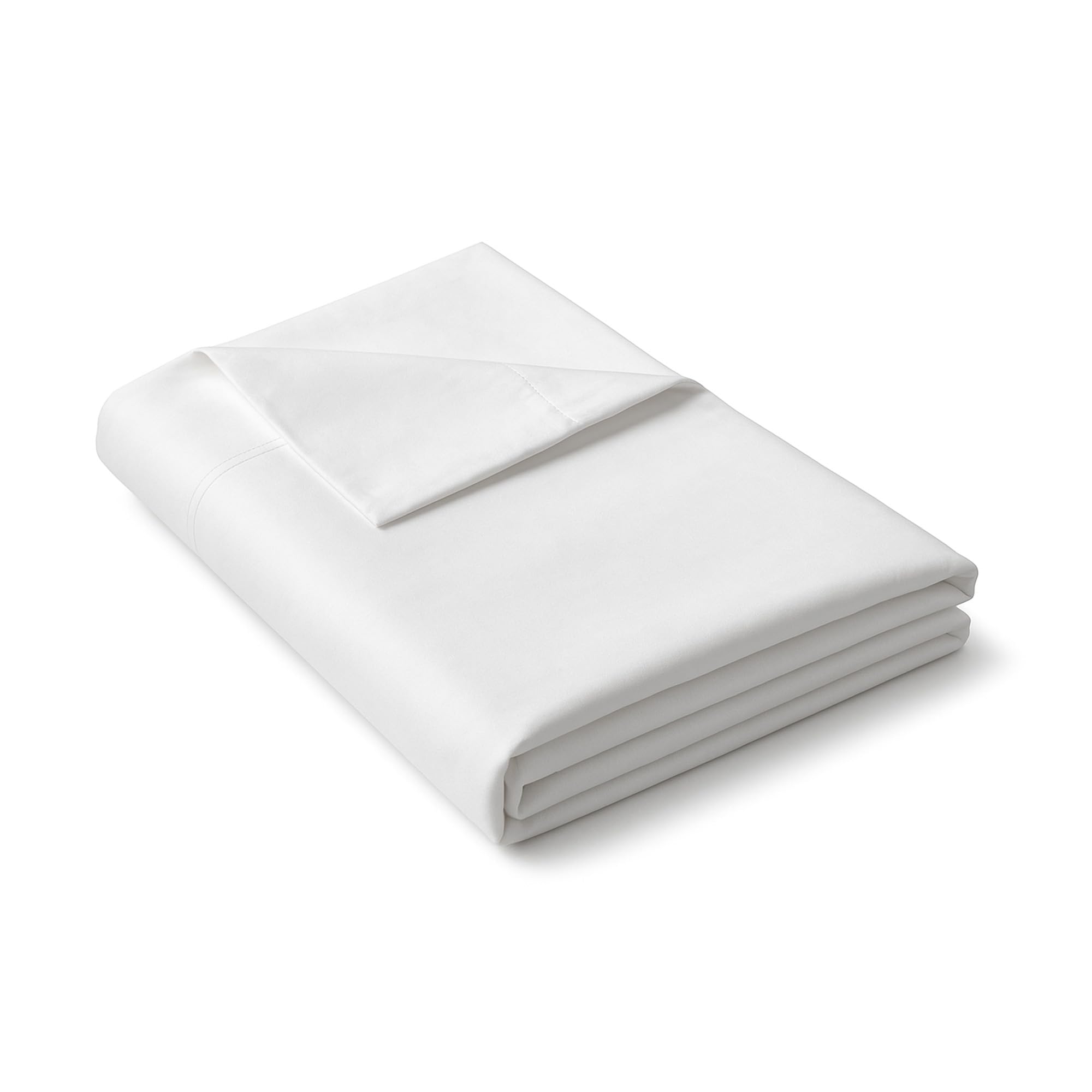 White Queen Flat Sheet Only, Soft 100% Cotton Top Sheets