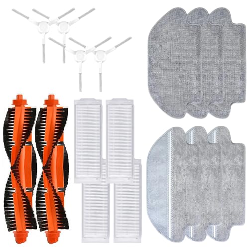 Replacement Accessories Kit Compatible with Xiaomi S12/T12 Vacuum Cleaner Robot Main brush Side brush Mop Cloth HEPA Filter Parts -  Munt Taishan, S12/T12 Vacuum Kit