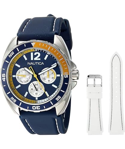 Nautica Men's N09915G Sport Ring Multifunction Stainless Steel Watch