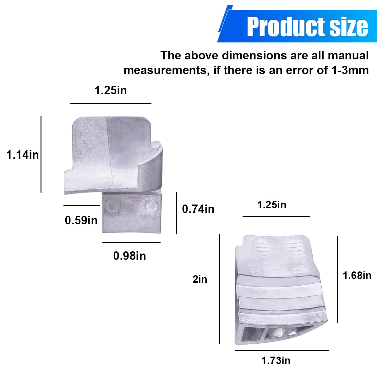 ZIMISI 2PCS Stretch Belt Mate Kit, Metal Auxiliary Pulley Belt Installer Tool for Timing Belt, Universal Serpentine Stretch Belts Remover Tool for Car Trolley Truck Cart Belts (Metal)