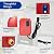 Tankless Electric Water Heater, 110V 3000W Under Sink On Demand Instant Hot Water Heater for Kitchen Bathroom Washing (Red)