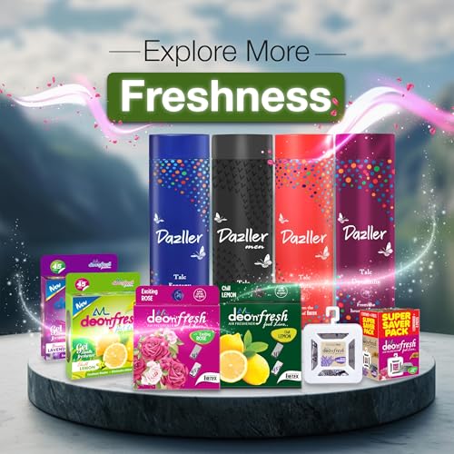 Image of AVL Deo N Fresh Air Freshener Pack of 6 | Assorted Fragrances | Lasts up to 30 Days | Odour Control | Gel Pocket | Air Freshener for Bathroom, Toilet, Home & Office