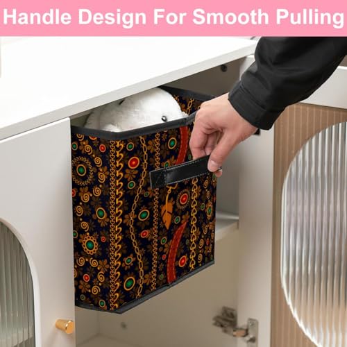 Cube de rangement pour placard解决乱放问题 boîte pliable tissu dorée