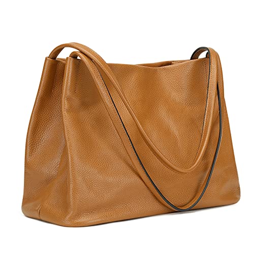Kattee Top Grain Leather Tote Bag