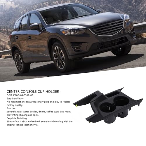Portavasos consola central para CX-5 2016 ABS plástico miniatura 6