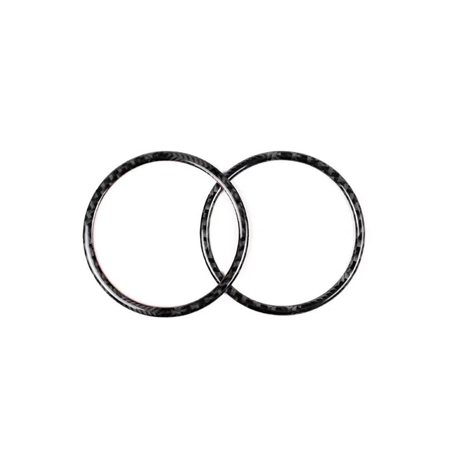 Molding Cover For Mustang GT 2015-2021 Interior Auto Door Audio Speaker Decoration Frame Stickers Panel Cover(Black)