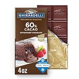 GHIRARDELLI Premium 60% Cacao Bittersweet Chocolate Baking Bar, 4 OZ Bar (12 Count)