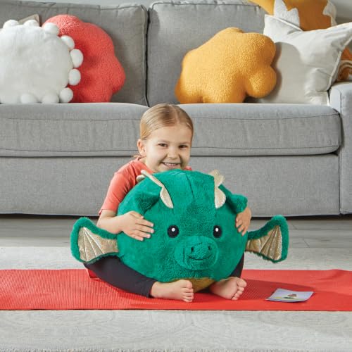 hand2mind Dragon BubblePlush Yoga Ball Buddy, Yoga Ball for Kids, Calming Corner for Items, Kids Exercise Equipment, Occupational Therapy Toys, Sensory Toys, Active Play for Ages 3 and Up - Image 8