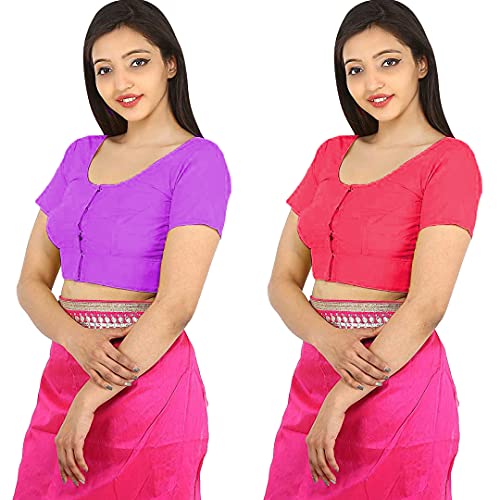 Image of Namita Women's Rubia Cotton Solid Half Sleeve Blouse