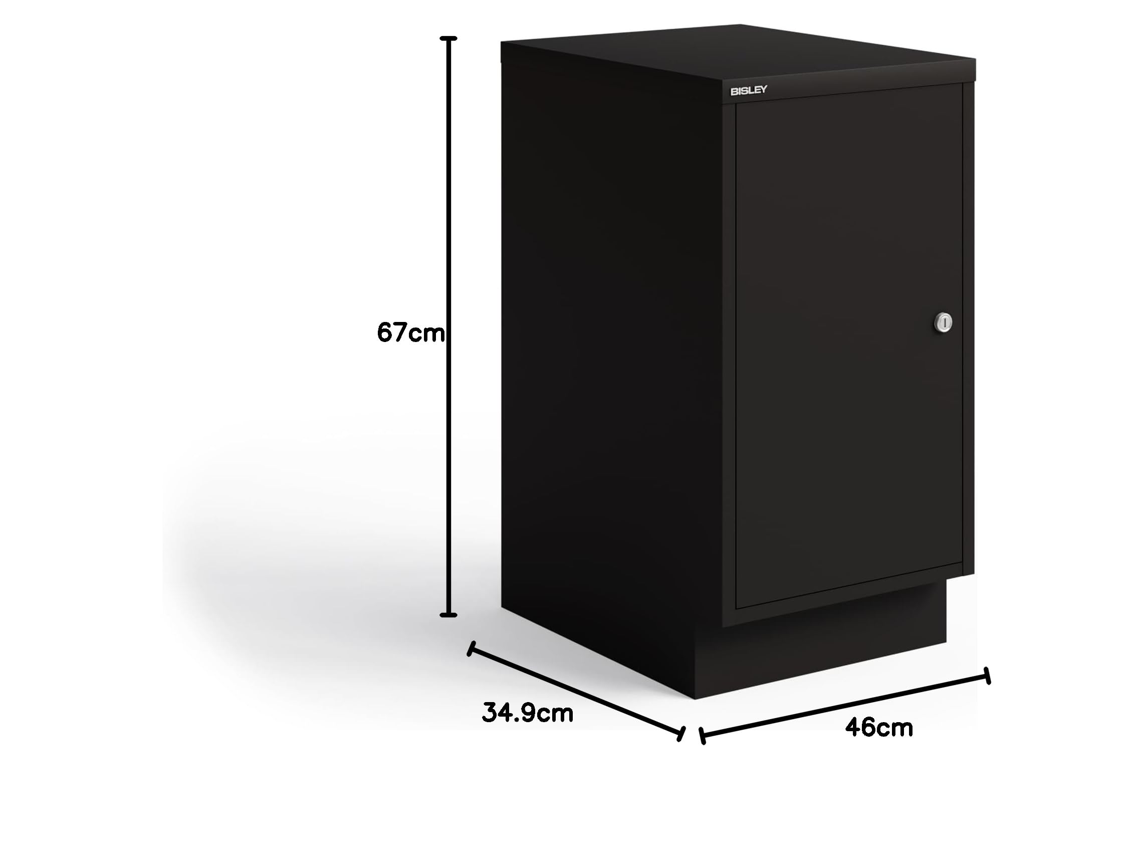 BISLEY Armoire de Rangement Multifonction, Métal, Noir, Centre