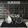 Anjetan Drum Rug, Drum Mat, 3.9Ft x 5.2Ft Electrical Drum Carpet Soundproof Rug Pads Drum Accessories for Electric Drums Jazz Drum Set, Gift for Drummers, Drum Accessories. #2