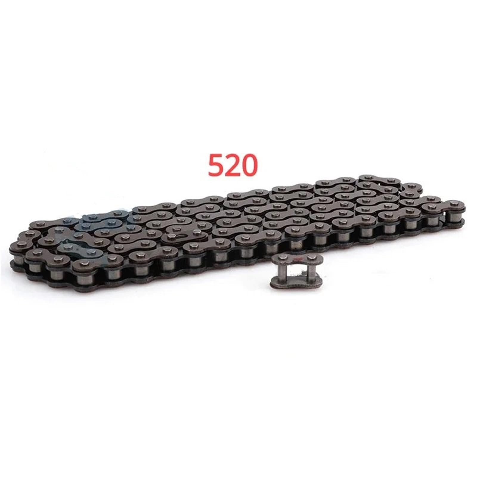 Cadena Cadenas para motocicleta 520 de 96L/108L/116L/120L con eslabón de cadena, aptas para ATV, UTV, buggy, quad, motocross(520-116L)