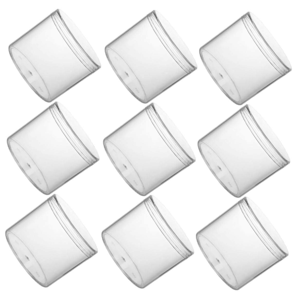 Runde Kunststoff Vorratsdosen mit Aluminiumdeckel Luftdichte Frischhaltedosen 15 Stück 400ml zur Aufbewahrung von Getreide Nüssen und Snacks für Küche