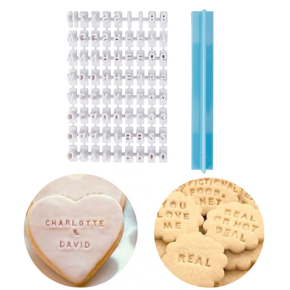 Emporte-pièces Pâtisserie 10 Pcs Lettre Alphabet Gâteau Tampon Outil Biscuit Fondant Cookie Tampon Alphabet Patisserie Letter Cake