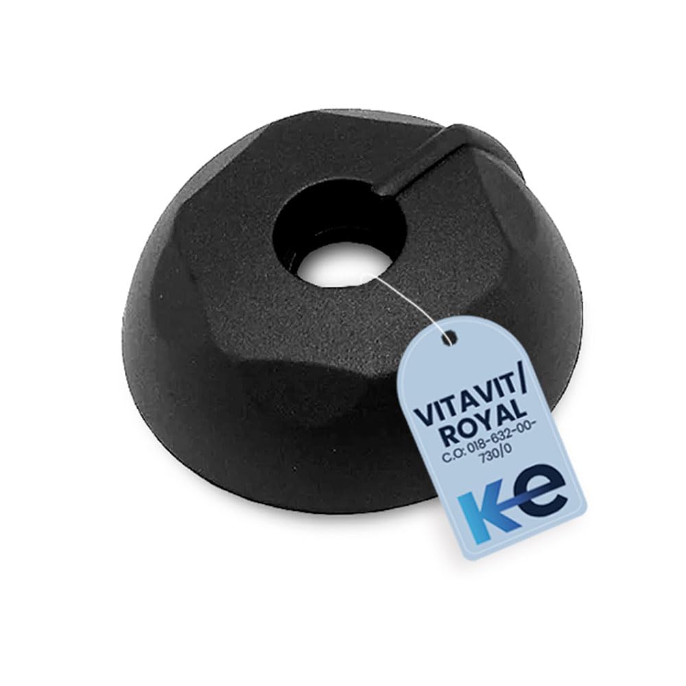 ANAKEL HOME Replacement Knob Compatible with Fissler Vitavit Valve | Replacement of the Knob for Pressure Cookers, Model Vitavit Royal and Vitavit Before 2010 | Knob Only, Without Valve | Black
