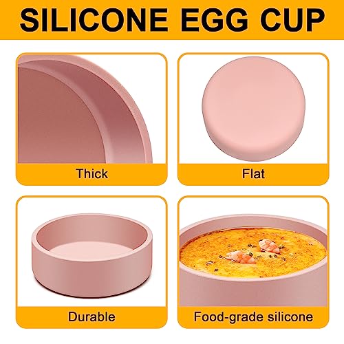 Escalfador de huevos de silicona sin salpicaduras para microondas limpio 3