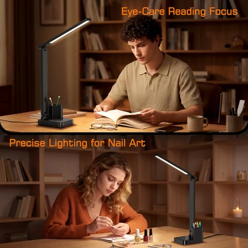 Smart Desk Lamp with Wireless Charging