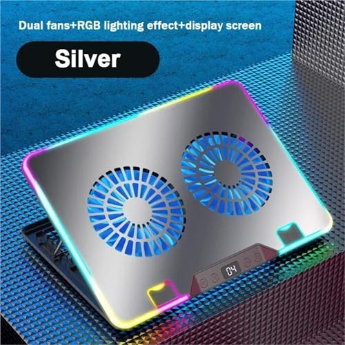 Base enfriadora para laptop gaming F36 ajustable con 2 ventiladores miniatura 2