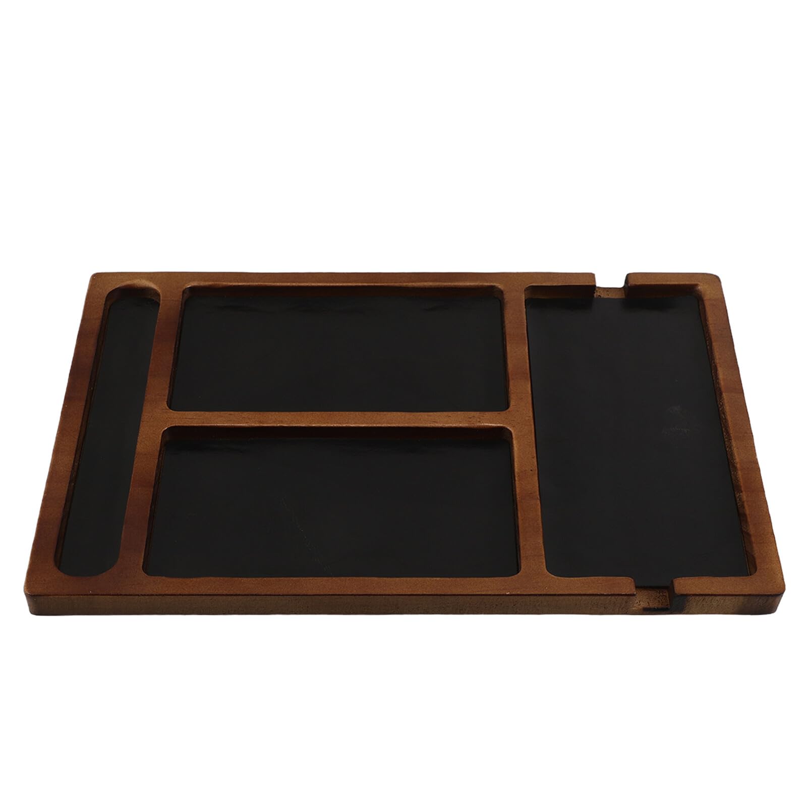 Présentoir bijoux et lunettes en bois, boîte de rangement pour clés et téléphone portable