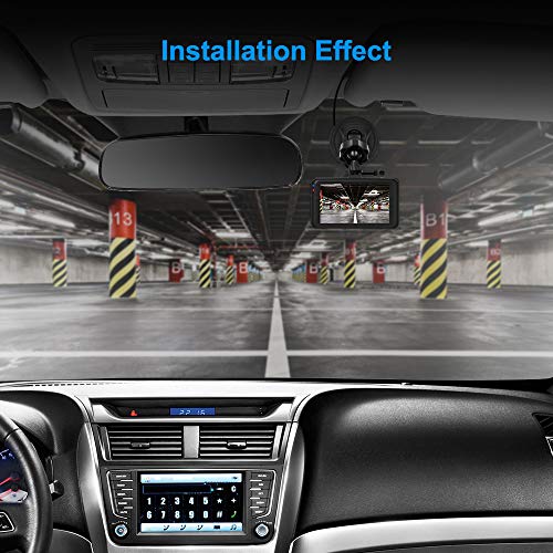 Aigoss Dash Camera for Cars Recorder, Video Dash Cam 3 Inch 1080P Full HD Wide Angle Driving Recorder with Night Vision WDR G-Sensor Parking Monitor Loop Recording Motion Detection
