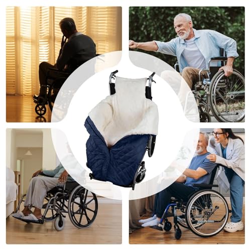 Couverture fauteuil roulant imperméable avec fermeture éclair pour senior - 6