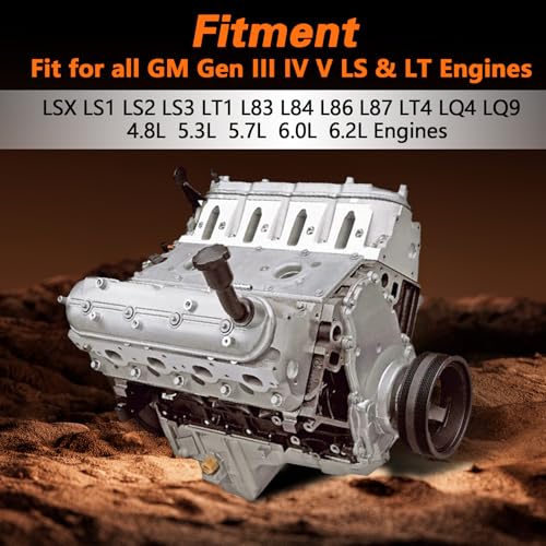 Image of FUSCH Camshaft Retainer Thrust Plate Gasket with Bolt Kit Compatible with All GM LS LT Gen III IV V Engines LS LS1 LS2 LS3 LQ4 LQ9 4.8L 5.3L 6.0L 6.2L Replace# 12589016