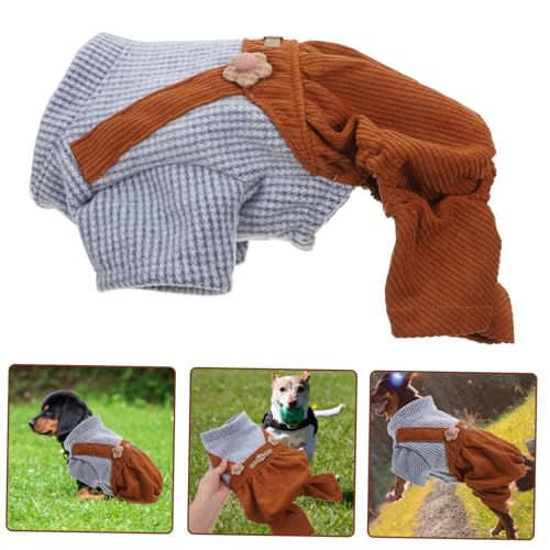 Happyyami Overol Rayado para Perros, Abrigo y Disfraz miniatura 7