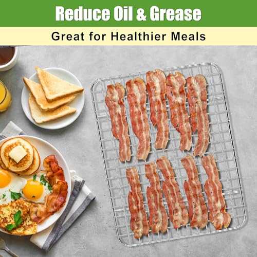 Grille de refroidissement pour bacon croustillant sans gras et biscuits parfaits au four