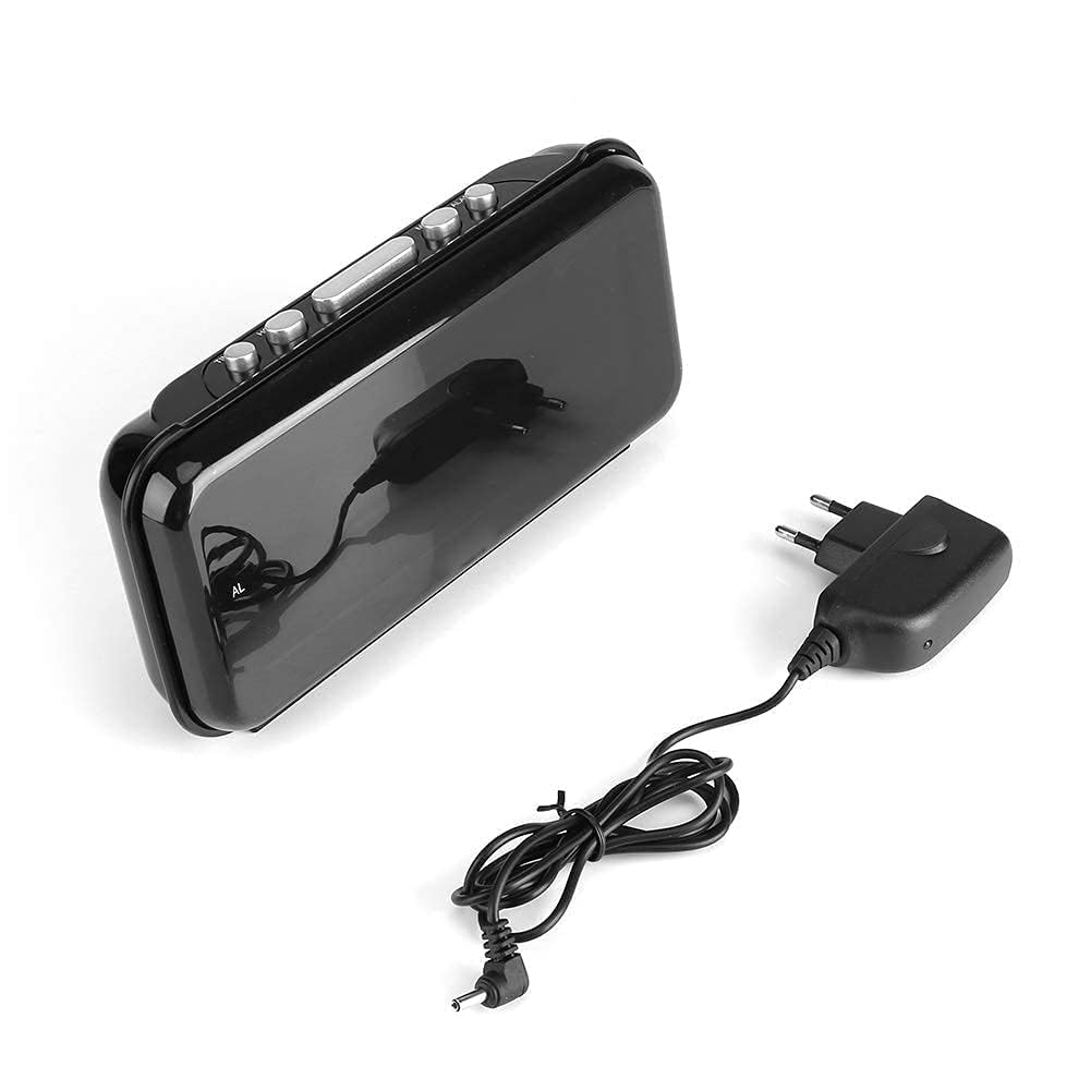 Haofy LED Sveglia Digitale con Display 1.8 Pollici a Luminosit¨¤ Moderata, Suonerie Musicali Personalizzabili, Ideale per Casa, Ufficio, Comodino, Camera da Letto