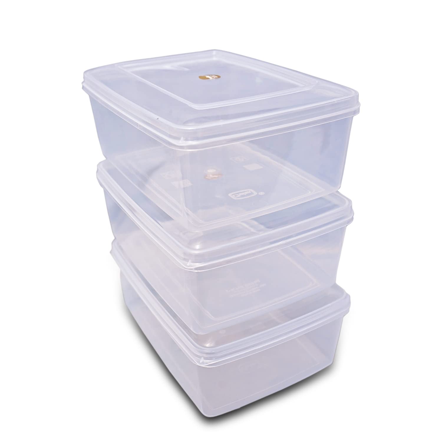 Sthavir Premium Rectangle Plastic Storage Boxes, Transparent Containers, Medium Boxes for Jewellery/Medicines/Stationery/Cosmetics/ Accessories_(LXBXH- 22 x 17 x 9 cm)_ (Pack of 3) (Size No. - 5)-image-19