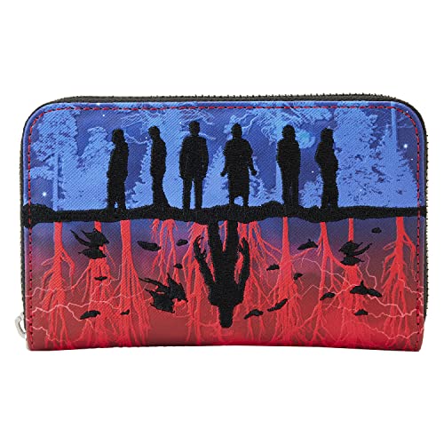 Netflix Stranger Things Upside Down Shadows Zip Around Wallet