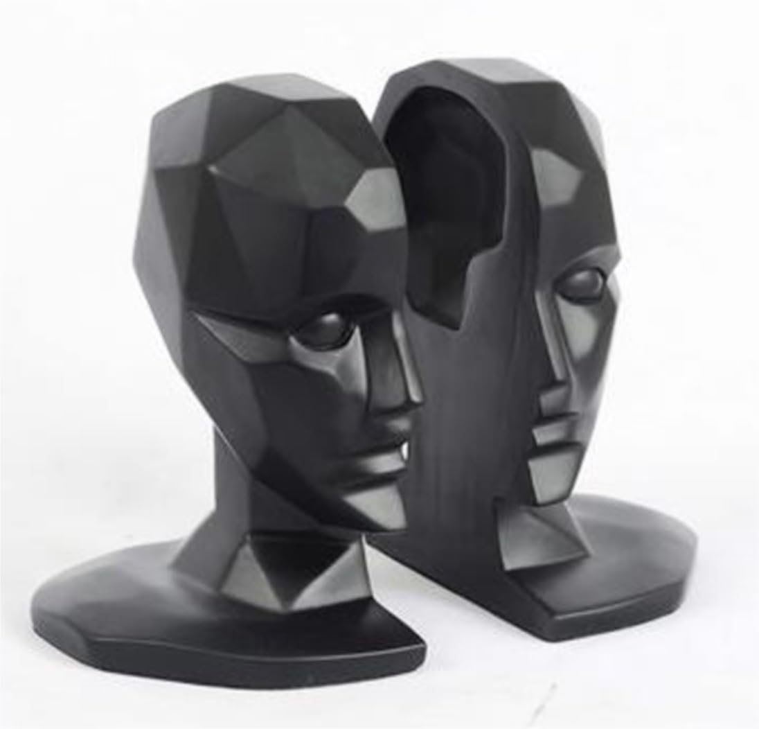 Buchstütze Buchstützen, Geometrische Kopfzeilen, Buchstopper, Kunstharz-Dekor, Buchstütze, Kunstdesign, Für Halten Von Büchern Für Die Organisation Zu Hause Schreibtisch Dekorative