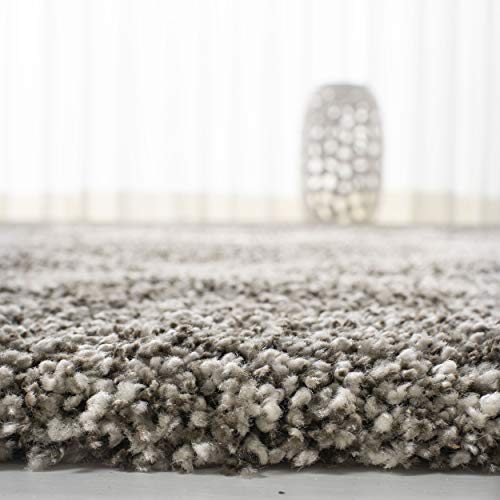 Safavieh Hudson Shag Collection 2'3" X 6' Grey/Ivory Sgh281B Modern Diamond Trellis Non-Shedding Living Room Bedroom Dining Room Entryway Plush 2-Inch Thick Runner Rug #TOP6