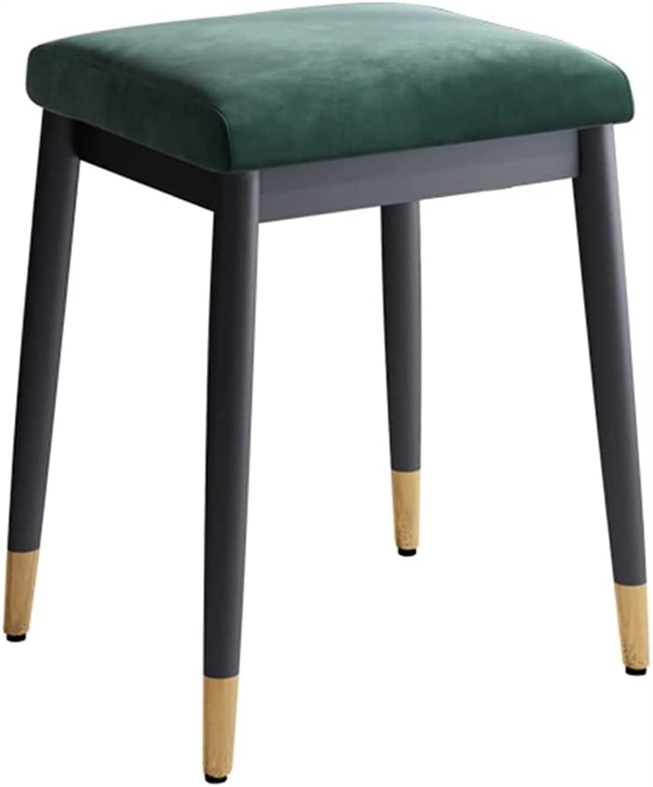 GRDDBZA Vanity Bench with Padded Cushion, Vanity Chair Benches Vanity Dressing Table Stool Bedroom Simple Dressing Stool Small Dining Stool Clothing Store Reception Stool(Green)