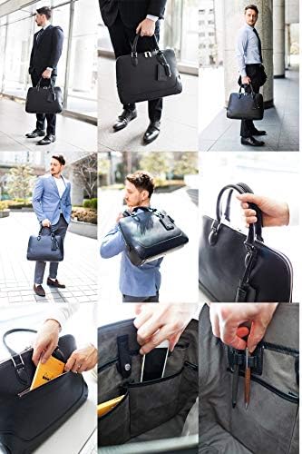 Amazon.co.jp: [ペッレモルビダ] ブリーフケース レザー NAVY