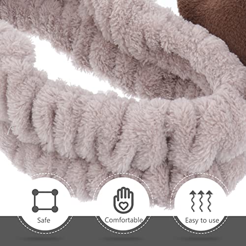 Lurrose 4Pcs Face Wash Headband Reindeer Makeup Headband Animal Makeup Animal Ear Spa for Girls Women, Assorted Color - Image 3