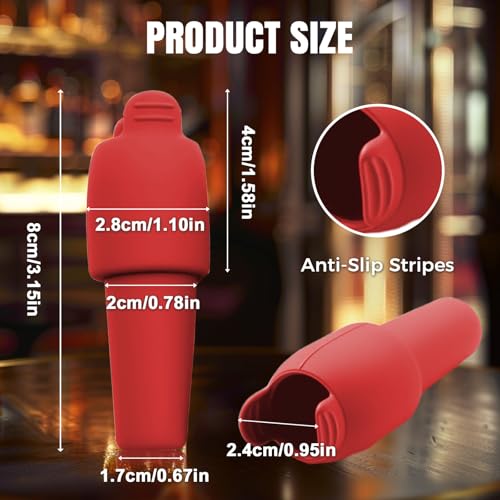 Image of Silicone Wine Stopper for Wine Bottles, 2025 New Wine Stoppers for Wine Bottles, Seal Bottle Cover for Beer Champagne, Glass Bottle Sealer Covers Wine Stoppers for Home Use (12, All)