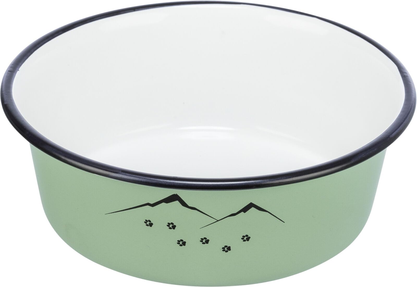 TRIXIE Miska, emalia/stal nierdzewna, 1,9 l/Ø 21 cm, zielona - 25213