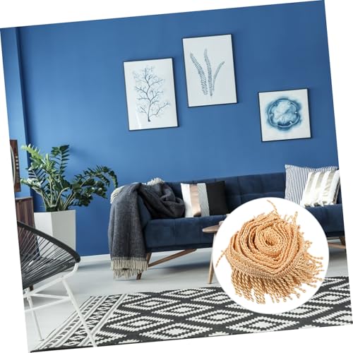 Frange de polyester pour coussins et rideaux - Facile à couper et coudre sans s'effilocher - 4
