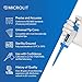 MICROLIT - Single-Channel Pipettes with Adjustable Volume, Accurate and Calibrated Micropipette for 2-20ul Liquid Capacity, Compatible with 20ul Pipette Tips