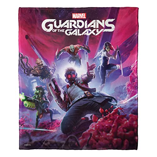Northwest Guardians of The Galaxy Silk Touch Throw Blanket, 50" x 60", Guardian Gamers