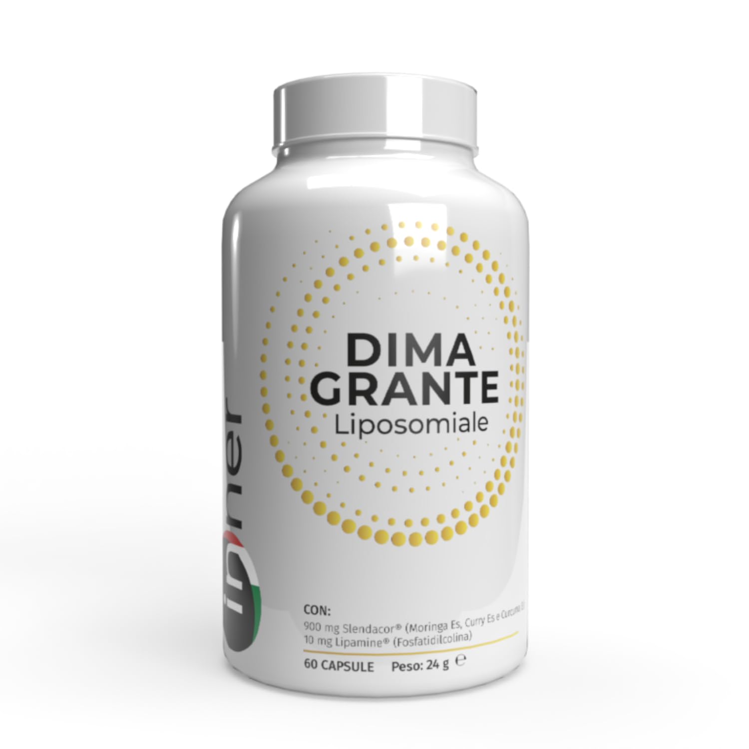 Inner Dimagrante Liposomiale – 60 capsule – Integratore con Moringa Curcuma e Curry (Slendacor®) ad Elevata Biodisponibilità – Supporto Peso e Metabolismo