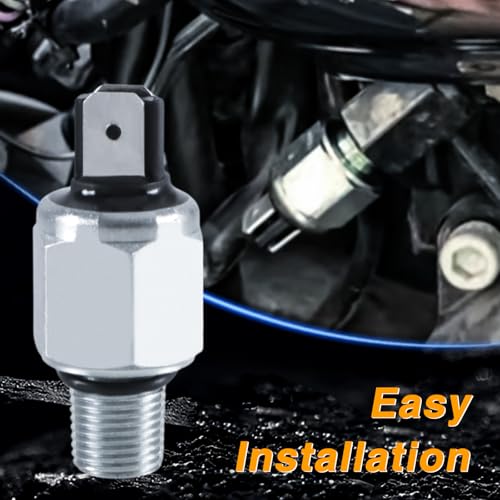 Image of EVRBUL Motorcycle Brake Switch Hydraulic Rear Brake Light Switch Compatible with Wide Glide Tour Glide Super Glide Sportster Low Rider Softail Replace#: 72023-51A 72023-51D 72023-51E