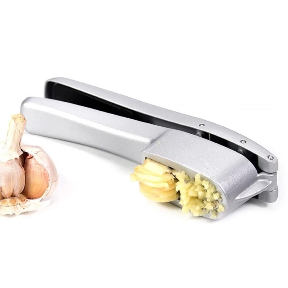 YXSH Máquina Trituradora De Rebanadas De Prensa De Ajo 2 En 1 - Picadora Y Rebanadora De Ajo Y Jengibre De Aluminio - Herramientas De Cocina con Función De Aplastamiento