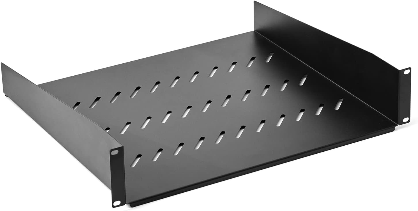 2U Server Rack Shelf Rack Mount Tray 16" Deep for 19