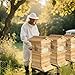 Bee Hive,Self-Flowing Honey Beehive Wooden Box,Auto Bee Hives Boxes with 10 Frames,Beehives and Supplies Starter Kit for Beekeepers
