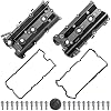 MOSTPLUS Engine Valve Covers Left 13264-AM610 + Right 13264-AM600 Compatible with 03-06 Nissan 350Z 03-06 G35 V6 3.5L VQ35DE Set of 2